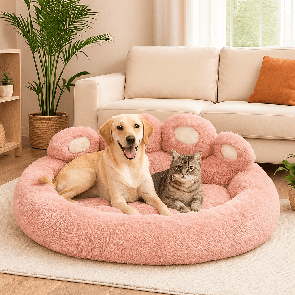 Lit en Peluche Confortable pour Chiens & ChatsPurravia Pet Living Store