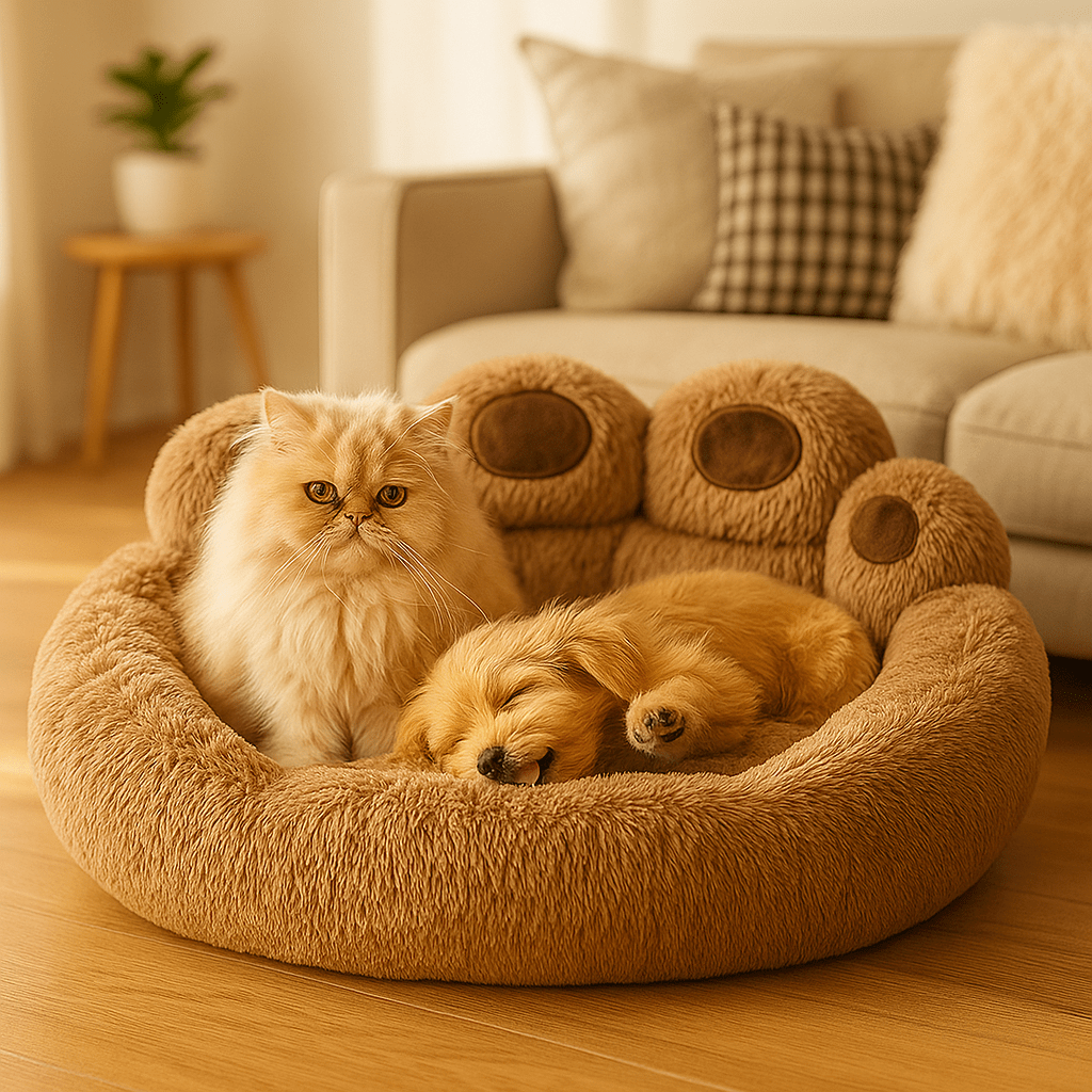 Lit en Peluche Confortable pour Chiens & ChatsPurravia Pet Living Store