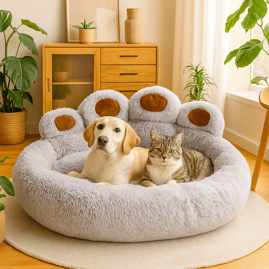 Lit en Peluche Confortable pour Chiens & ChatsPurravia Pet Living Store